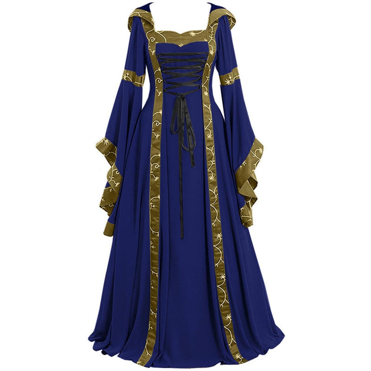 Hooded Medieval Retro Dress - Ganesha's Market