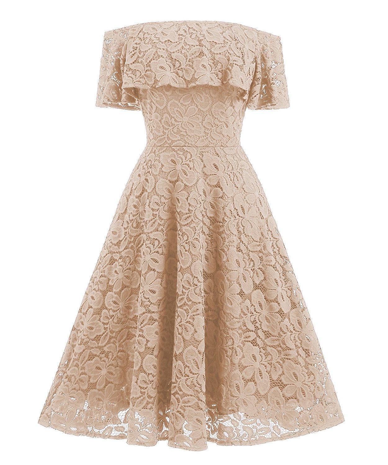 2021 summer new Amazon explosion word, shoulder lace big pendulum dress, Alibaba wholesale factory - Ganesha's Market