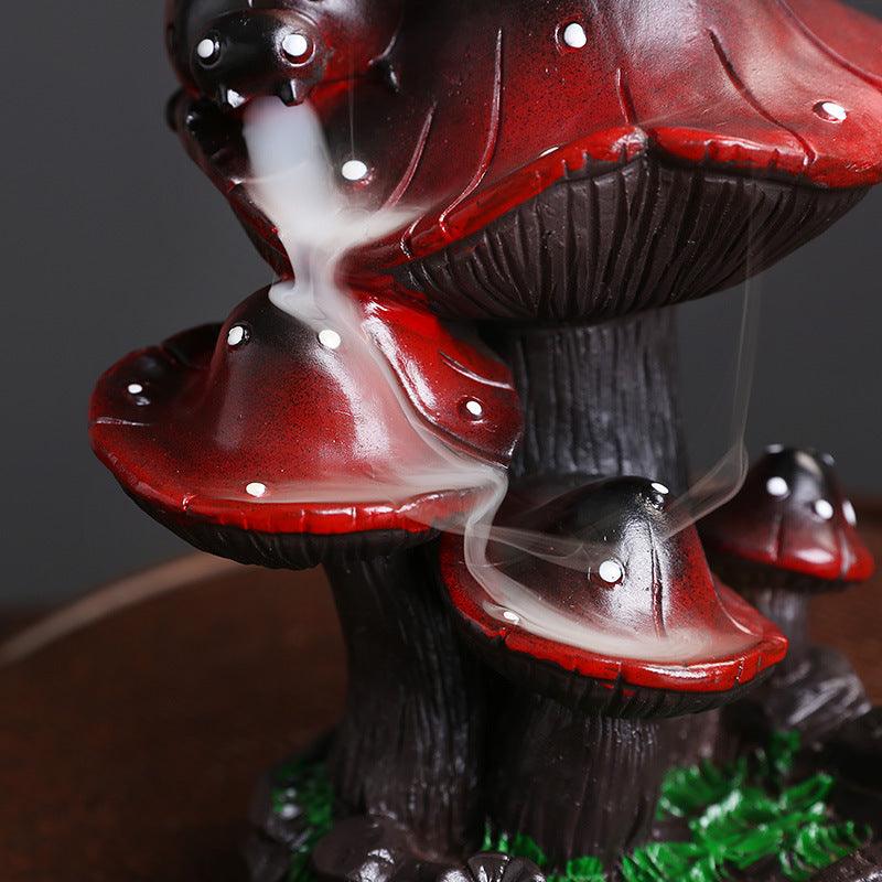 Backflow Incense Burner - Magical Mushroom | Waterfall Incense Holder - Ganesha's Market