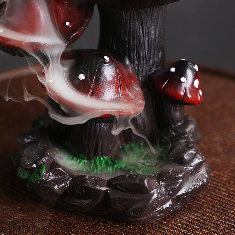 Backflow Incense Burner - Magical Mushroom | Waterfall Incense Holder - Ganesha's Market