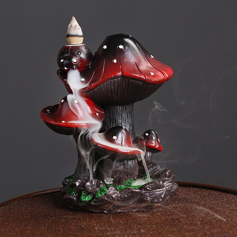 Backflow Incense Burner - Magical Mushroom | Waterfall Incense Holder - Ganesha's Market