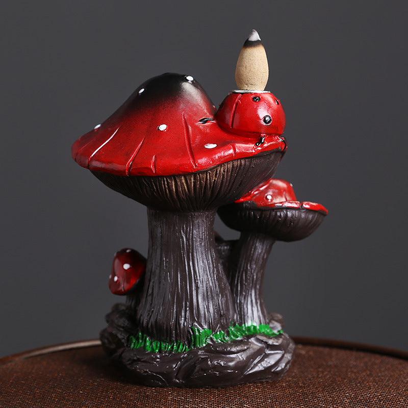 Backflow Incense Burner - Magical Mushroom | Waterfall Incense Holder - Ganesha's Market