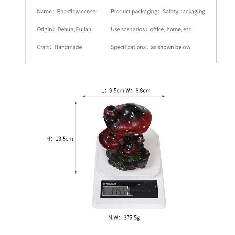 Backflow Incense Burner - Magical Mushroom | Waterfall Incense Holder - Ganesha's Market