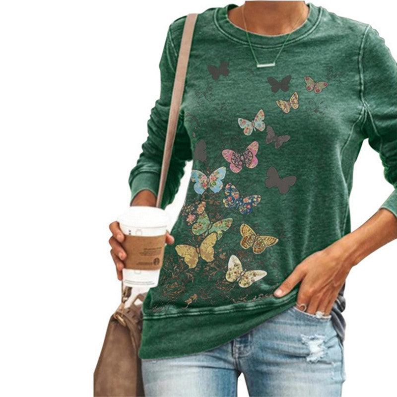 Butterfly Magic Women's Long Sleeve Shirt (Choose Color) - Ganesha's Market