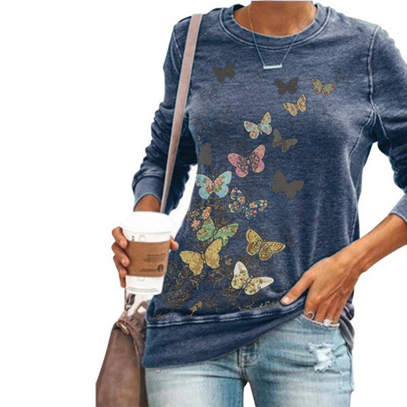 Butterfly Magic Women's Long Sleeve Shirt (Choose Color) - Ganesha's Market