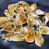 Citrine Crystal Teardrop Necklace - Ganesha's Market