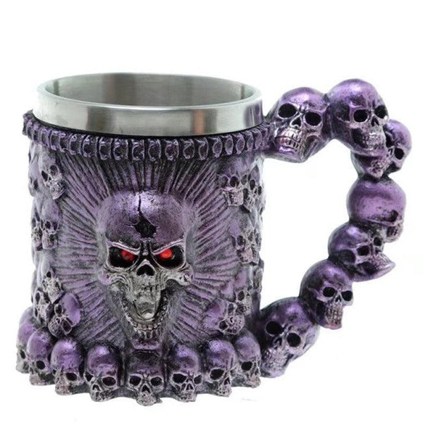 Eerie Skull Stainless Steel Mug (Choose Color) - Ganesha's Market