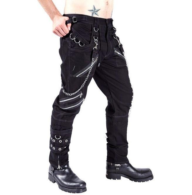 Foreign Trade Personality Casual Pants Men's Gothic Pants Punk Rock Eyelet Cargo Bondage Pants - Ganesha's Market