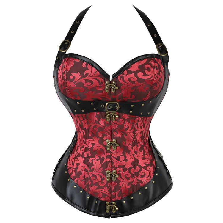 Gothic Halter Top Corset - Ganesha's Market