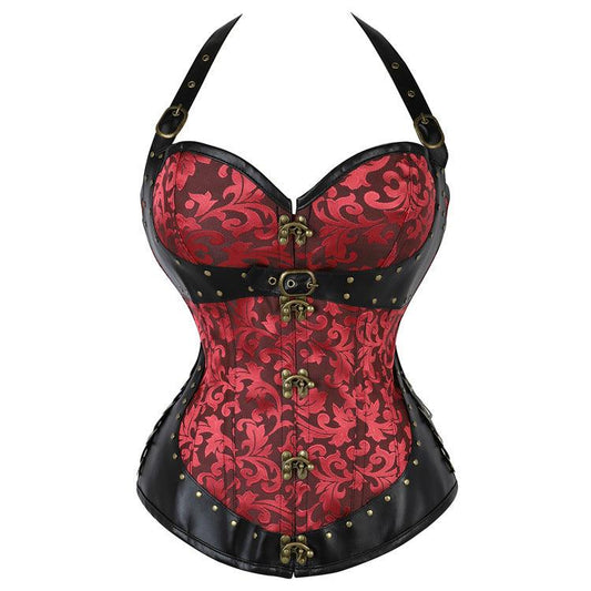 Gothic Halter Top Corset - Ganesha's Market