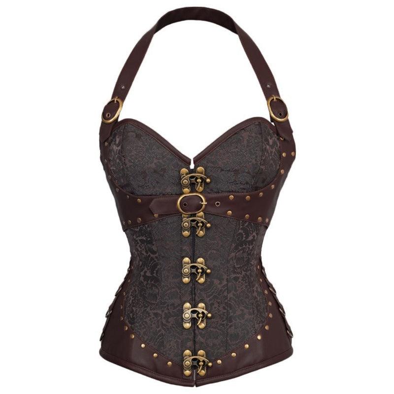 Gothic Halter Top Corset - Ganesha's Market