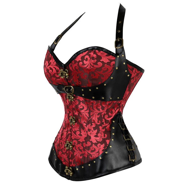 Gothic Halter Top Corset - Ganesha's Market