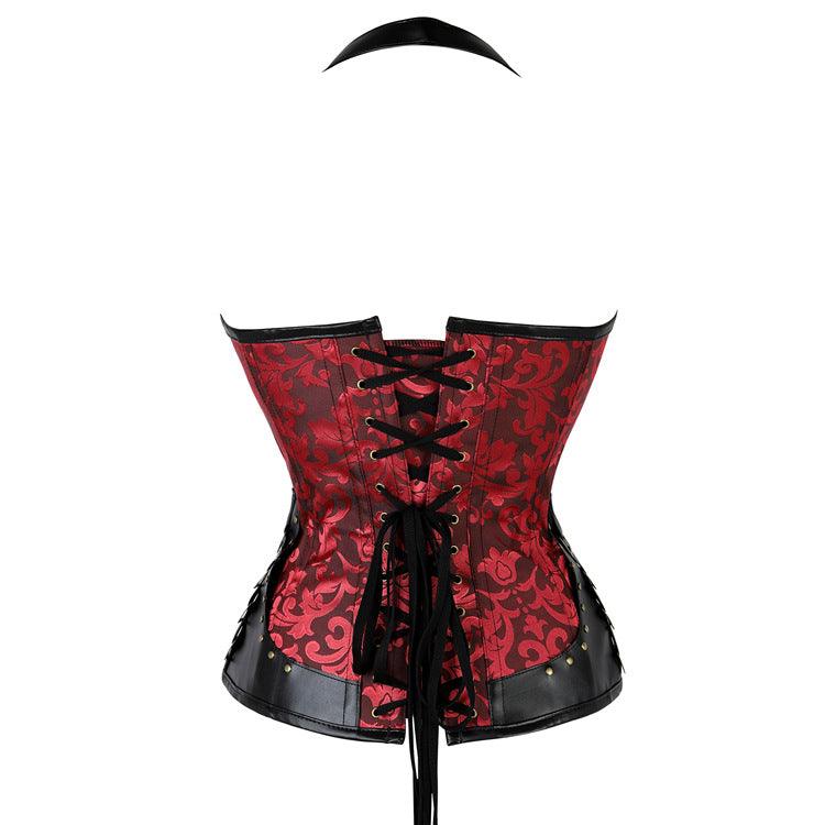 Gothic Halter Top Corset - Ganesha's Market
