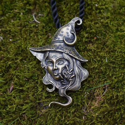 Large Magical Witch Pagan Necklace - Ganesha's Market