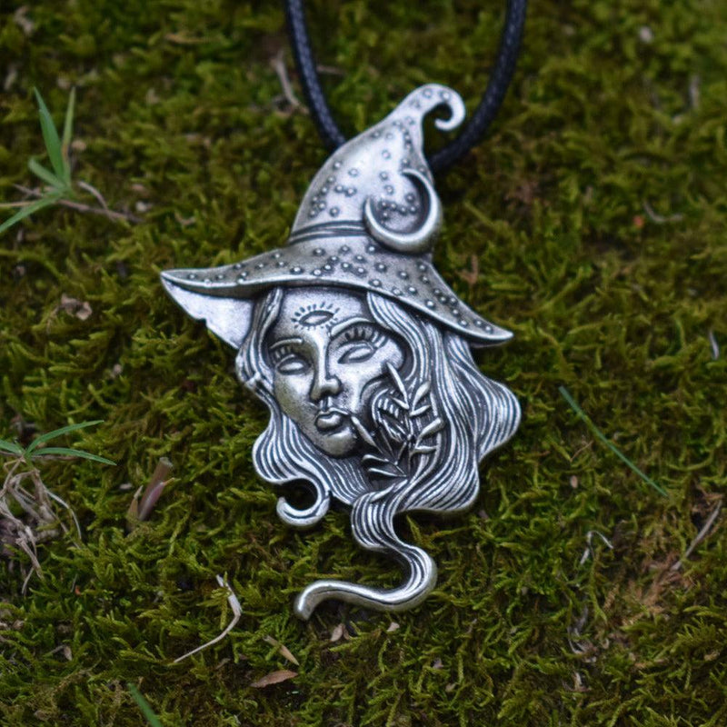 Large Magical Witch Pagan Necklace - Ganesha's Market