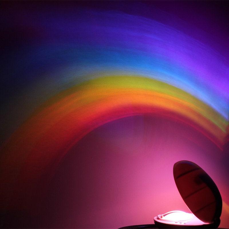 LED Colorful Rainbow Night Light Projector - Bedside Light - Party Lights - Ganesha's Market