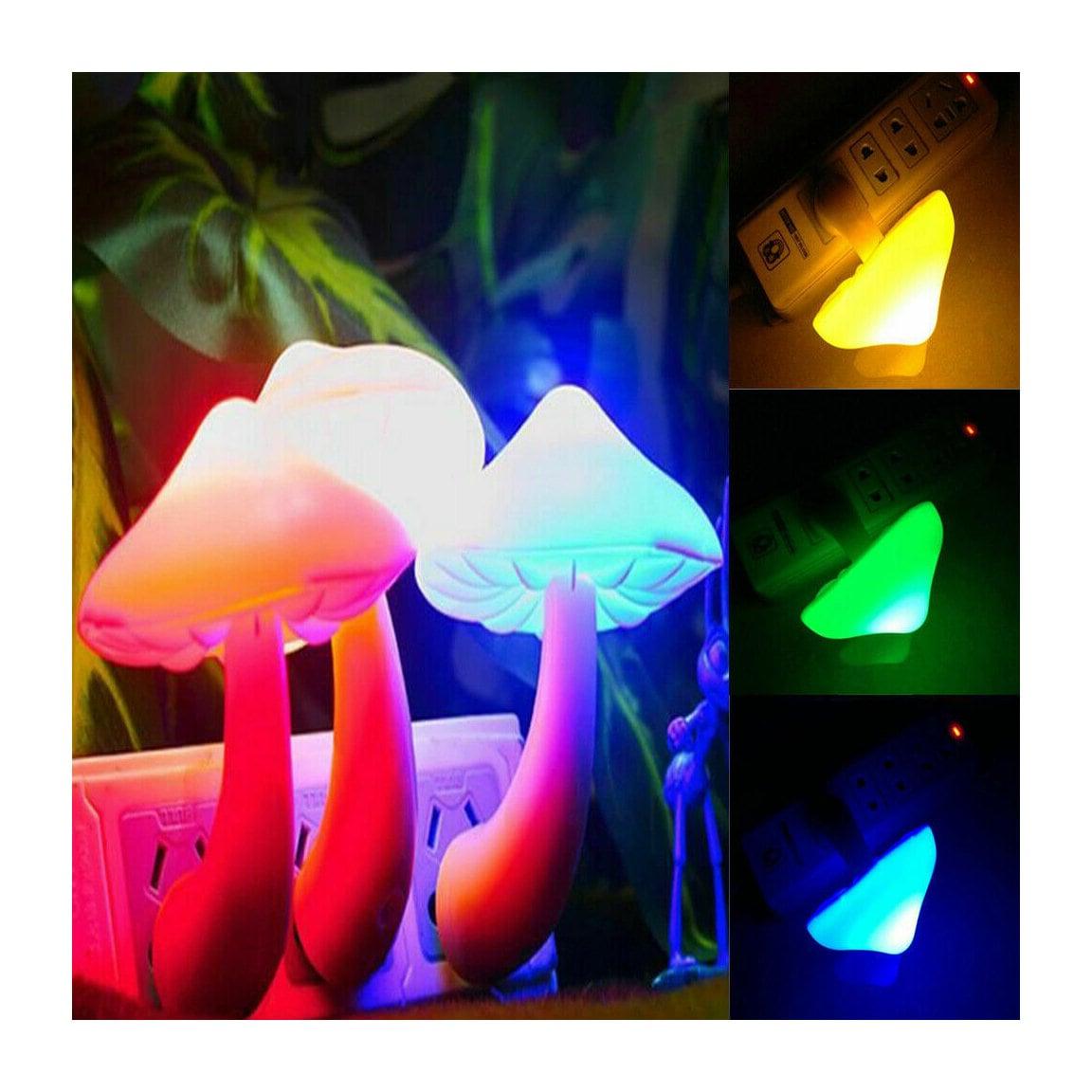 Mushroom Night Light LED With Automatic Sensor (Choose Color) - Ganesha's Market