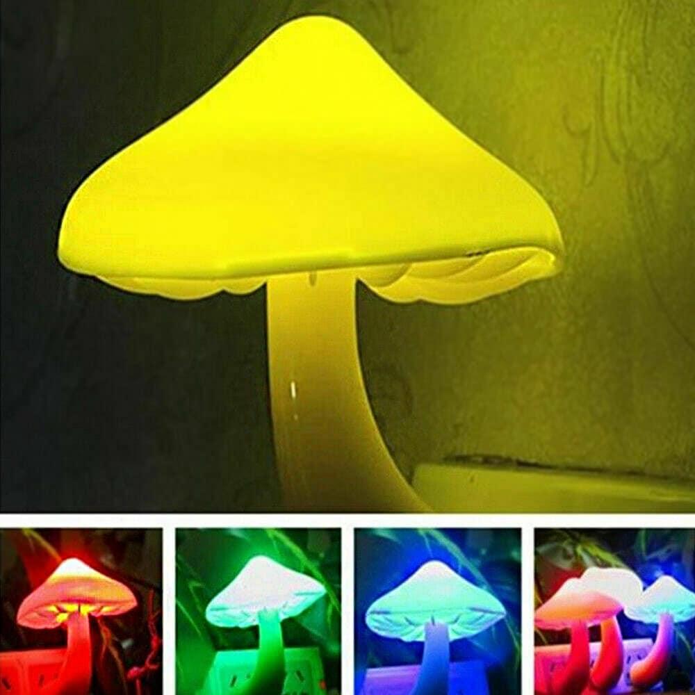 Mushroom Night Light LED With Automatic Sensor (Choose Color) - Ganesha's Market