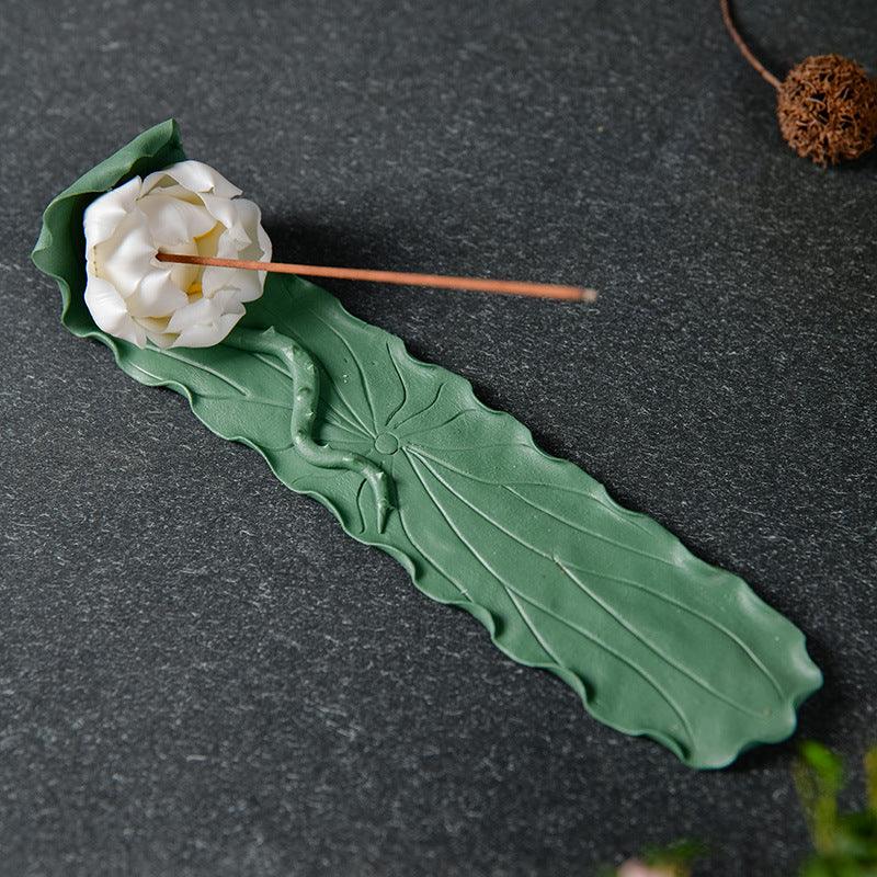 Pink and White Lotus Incense Holder | Flower Incense Burner | Incense Stick Holder | Spell Supplies (Choose Style) - Ganesha's Market