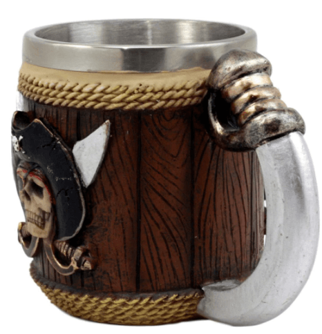 Pirate Skull Stainless Steel Mug - Ganesha's Market