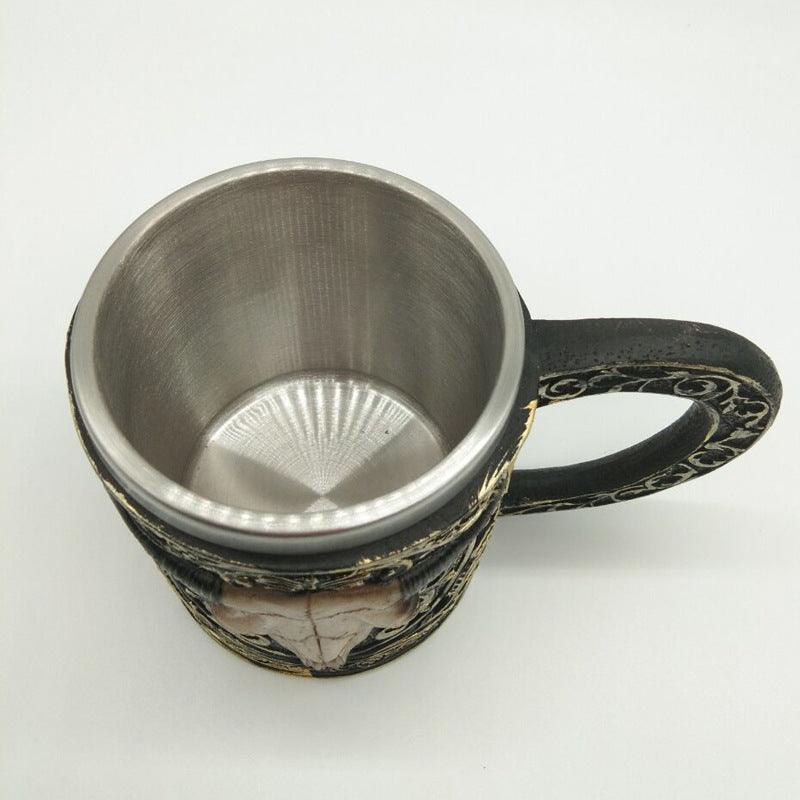 Ram's Head Stainless Steel Mug - Ganesha's Market