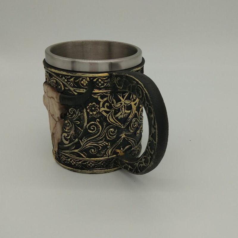 Ram's Head Stainless Steel Mug - Ganesha's Market