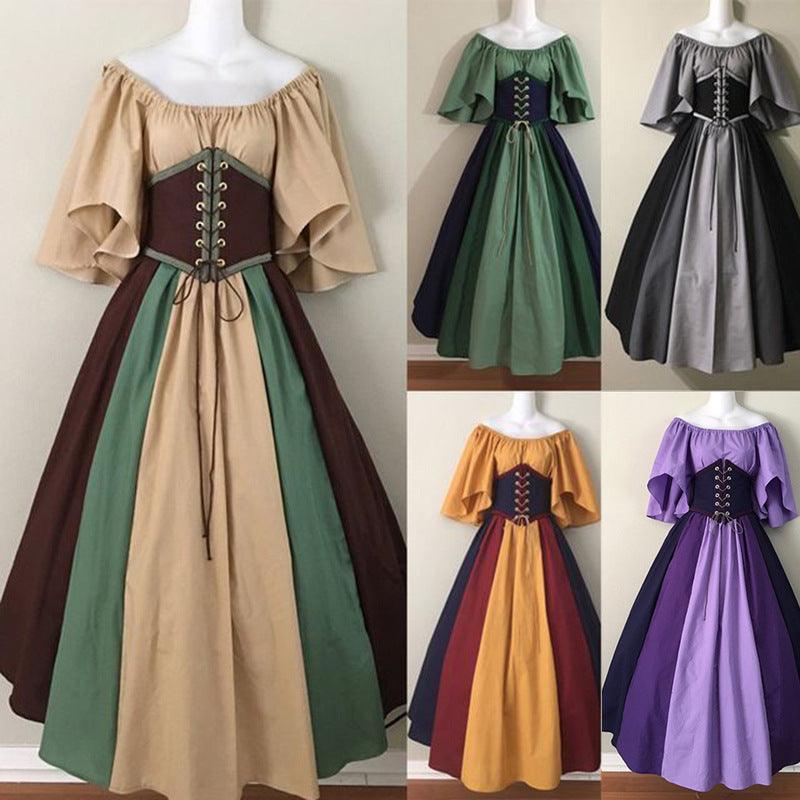 Renaissance Medieval Dress (Choose Color) - Ganesha's Market