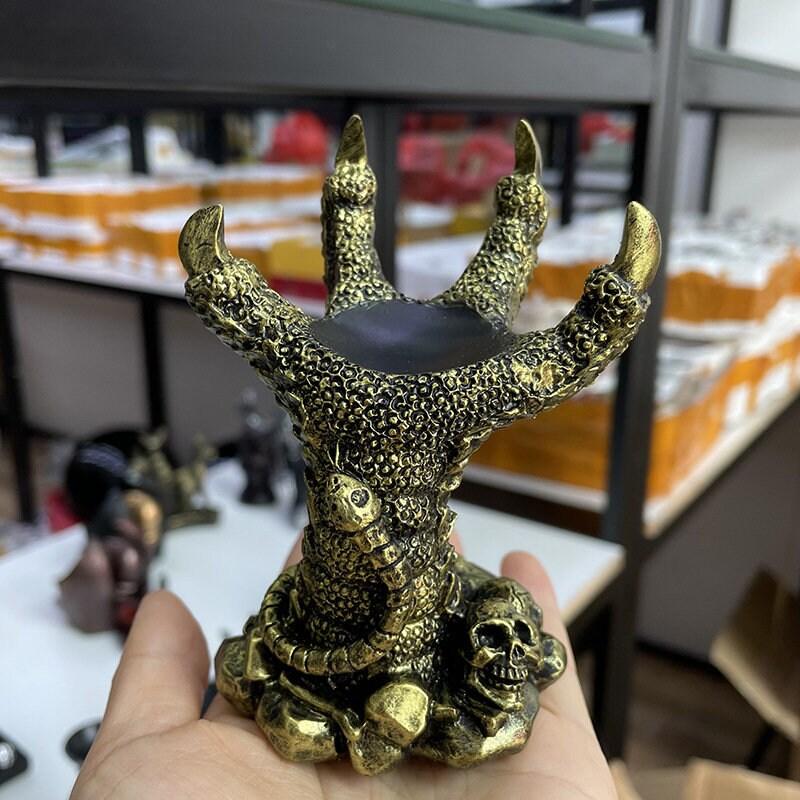 Resin Dragon Claw Crystal Ball Holder (Choose Color) - Ganesha's Market