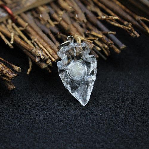 Rough Crystal Arrowhead Necklace - Ganesha's Market