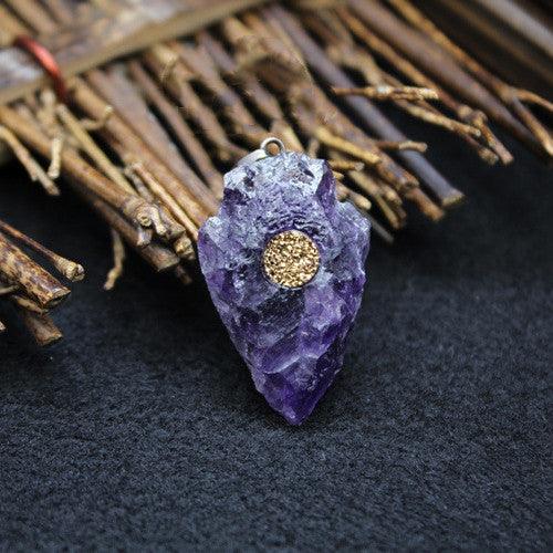 Rough Crystal Arrowhead Necklace - Ganesha's Market