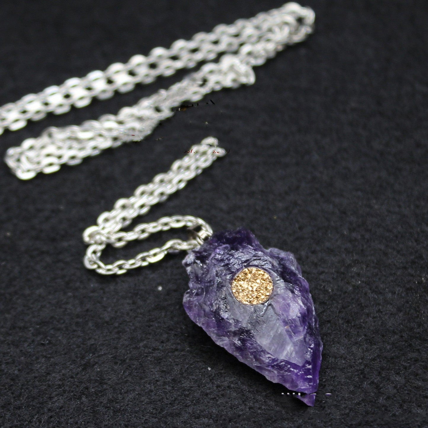 Rough Crystal Arrowhead Necklace - Ganesha's Market