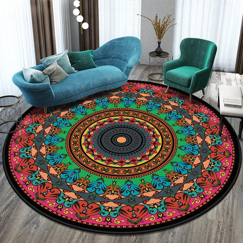 Round Mandala Rug (Choose Design) - Ganesha's Market