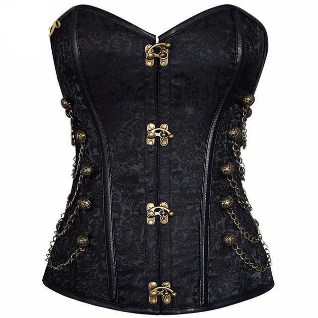 Steampunk Corset (Choose Color) - Ganesha's Market