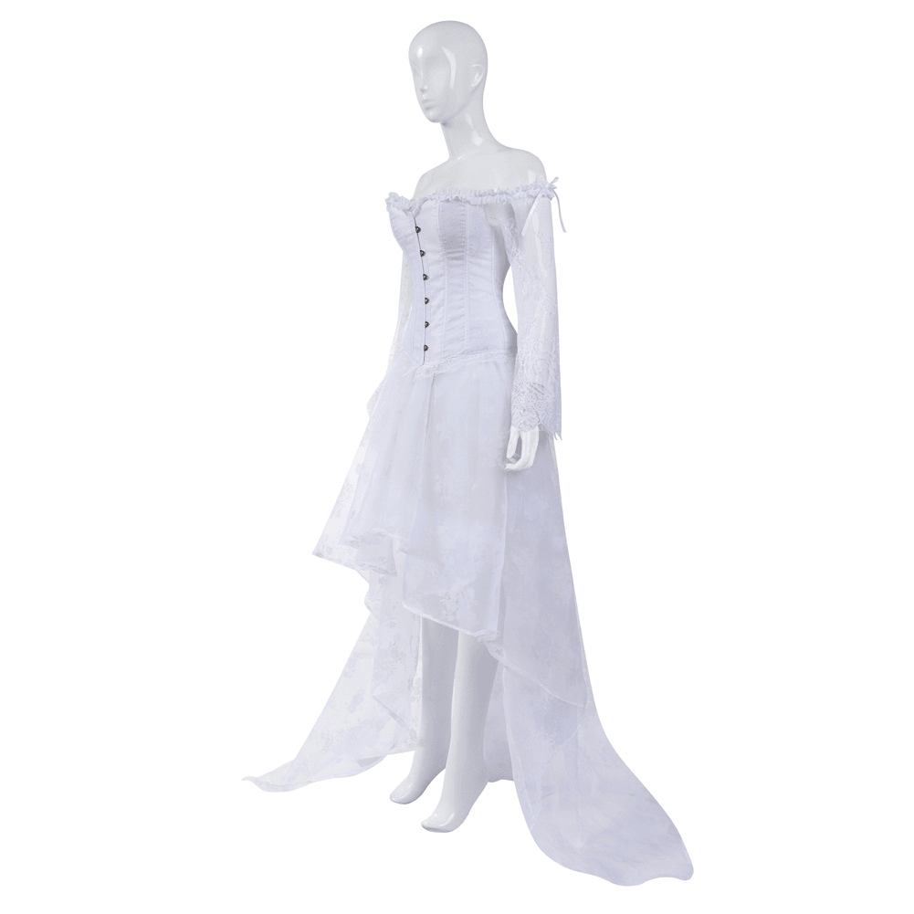 Victorian Gothic Corset Dress (Choose Color)(Plus Size Corsets Available) - Ganesha's Market