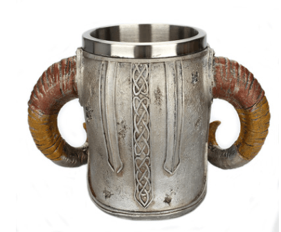 Viking Skull Stainless Steel Mug - Ganesha's Market