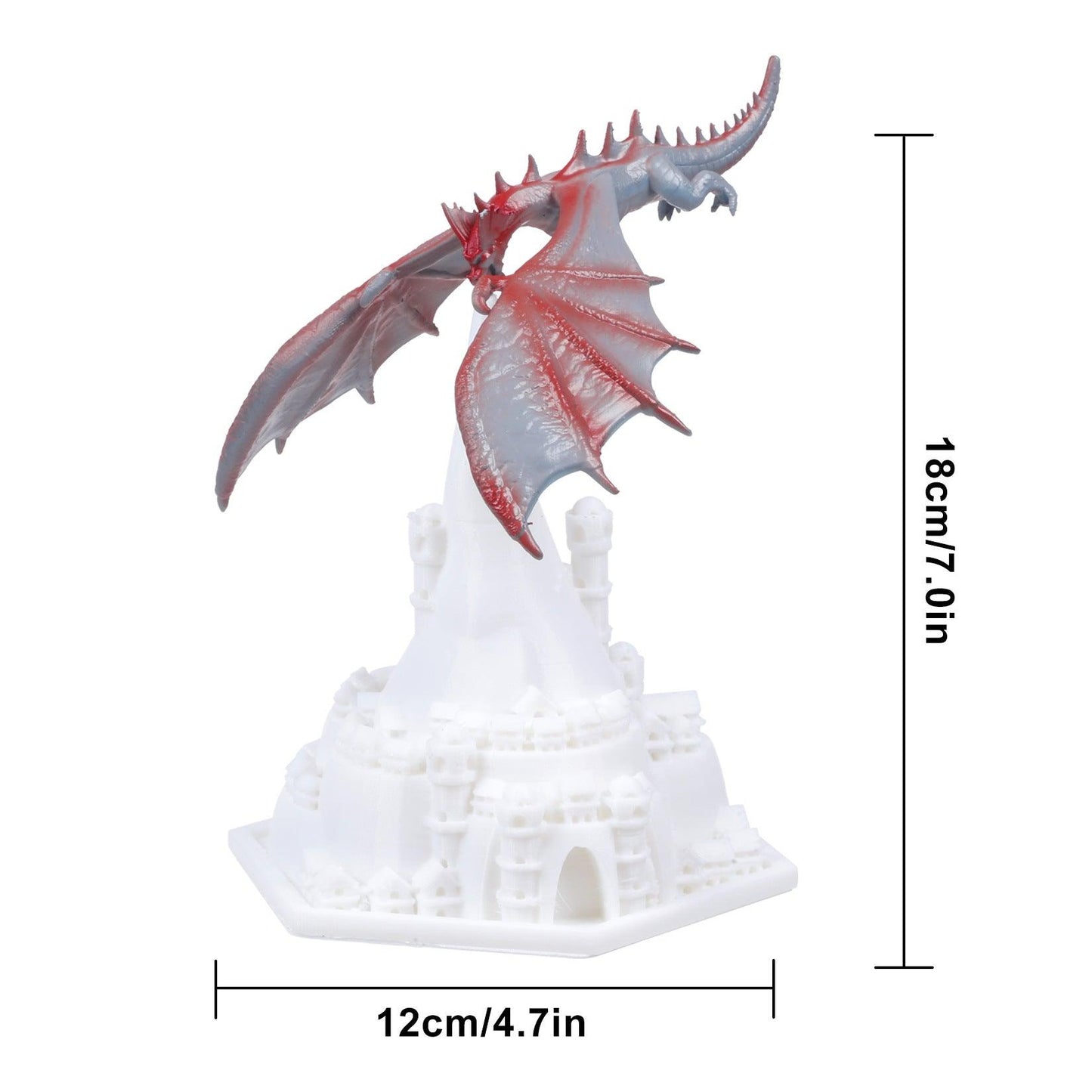 Fire Breathing Dragon Castle Lamp - Ganesha's Market