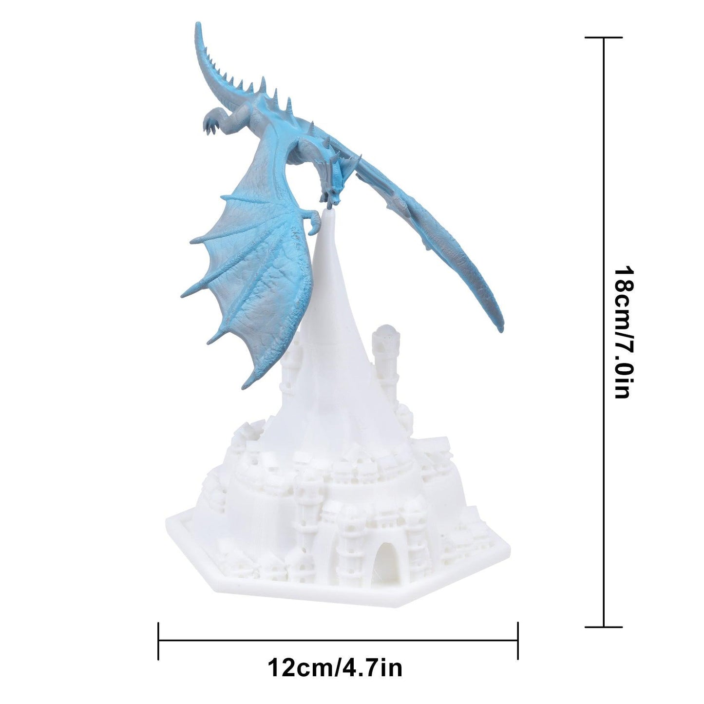 Fire Breathing Dragon Castle Lamp - Ganesha's Market