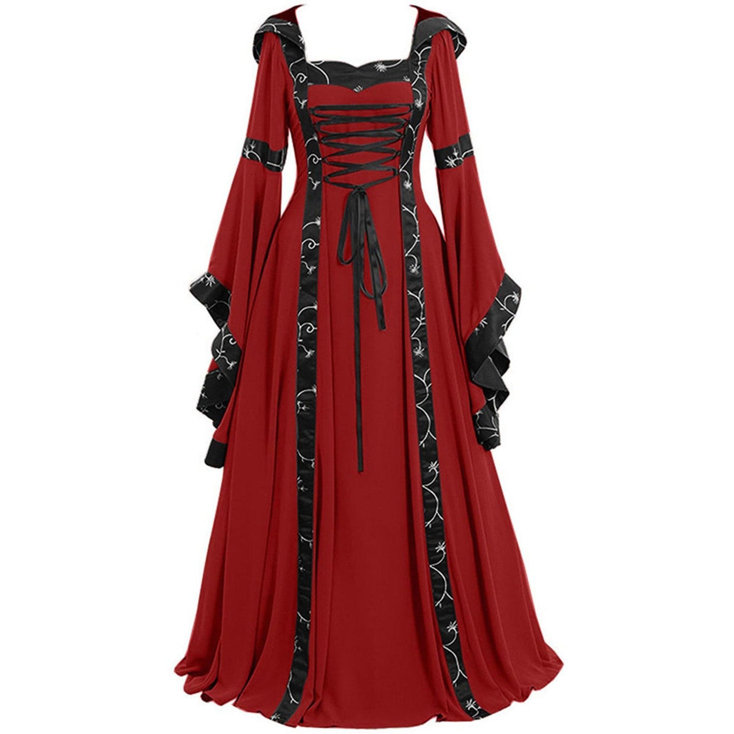 Hooded Medieval Retro Dress - Ganesha's Market