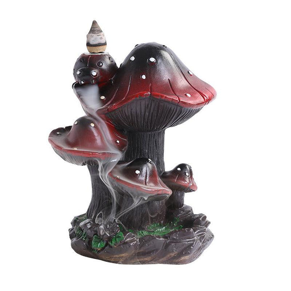 Backflow Incense Burner - Magical Mushroom | Waterfall Incense Holder - Ganesha's Market