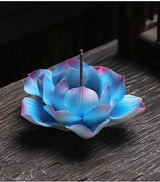 Blue Lotus Flower Incense Stick Burner - Ganesha's Market