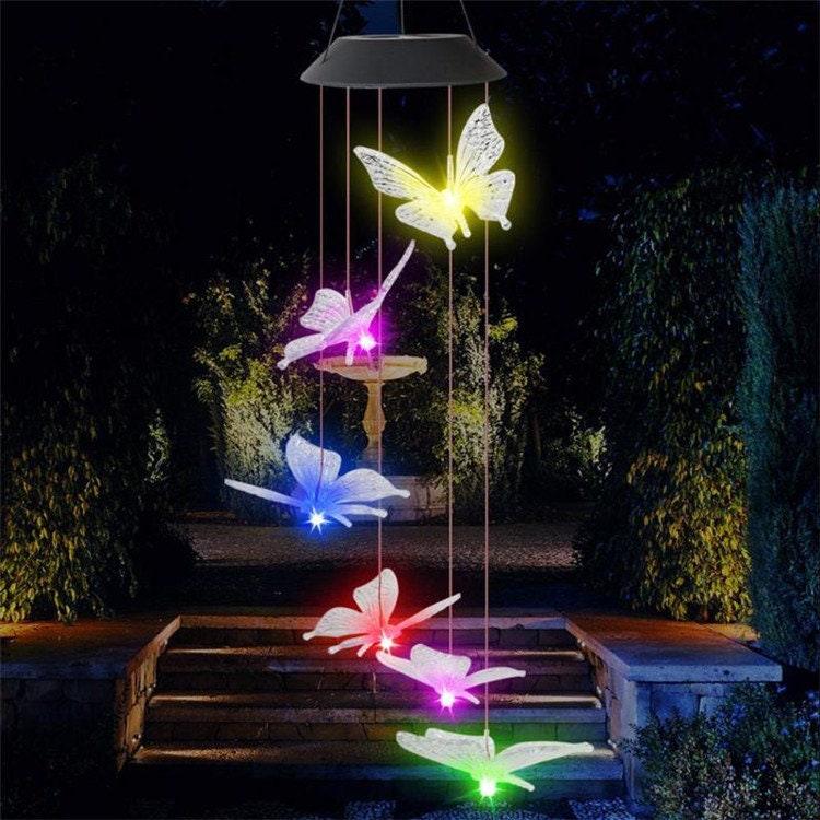 Color Changing Rainbow Butterfly Solar Lights - Ganesha's Market