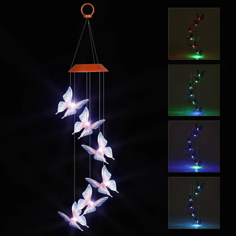 Color Changing Rainbow Butterfly Solar Lights - Ganesha's Market