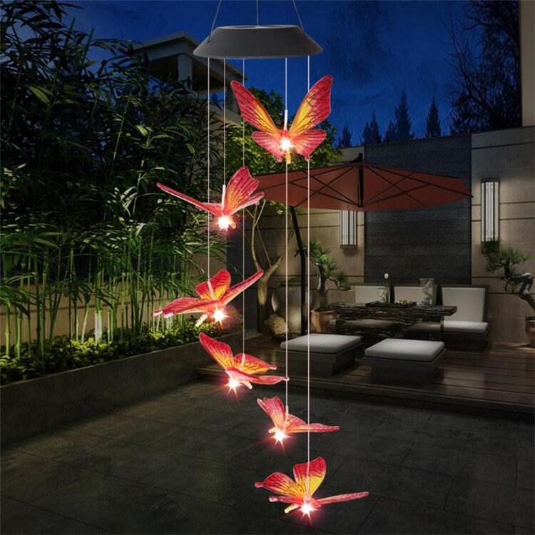 Color Changing Rainbow Butterfly Solar Lights - Ganesha's Market