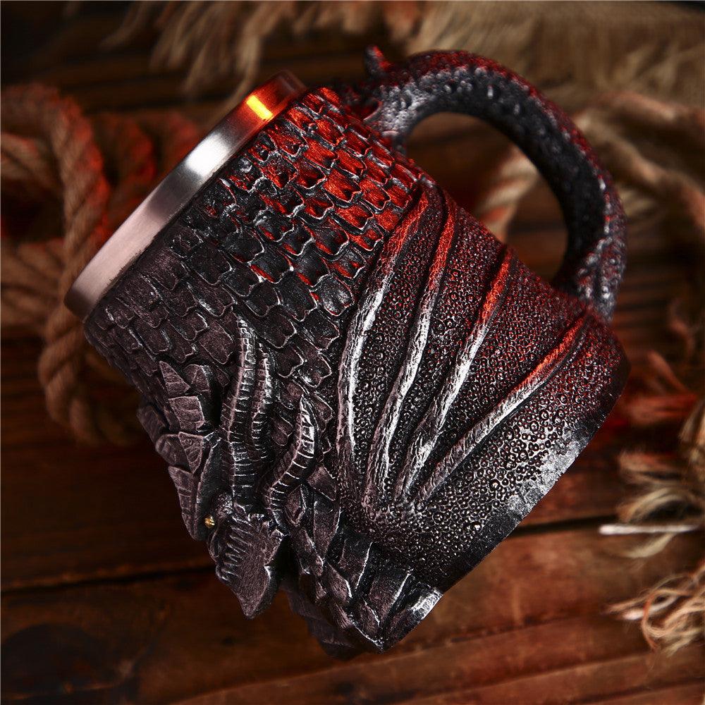 Dark Dragon Stainless Steel Mug - Ganesha's Market