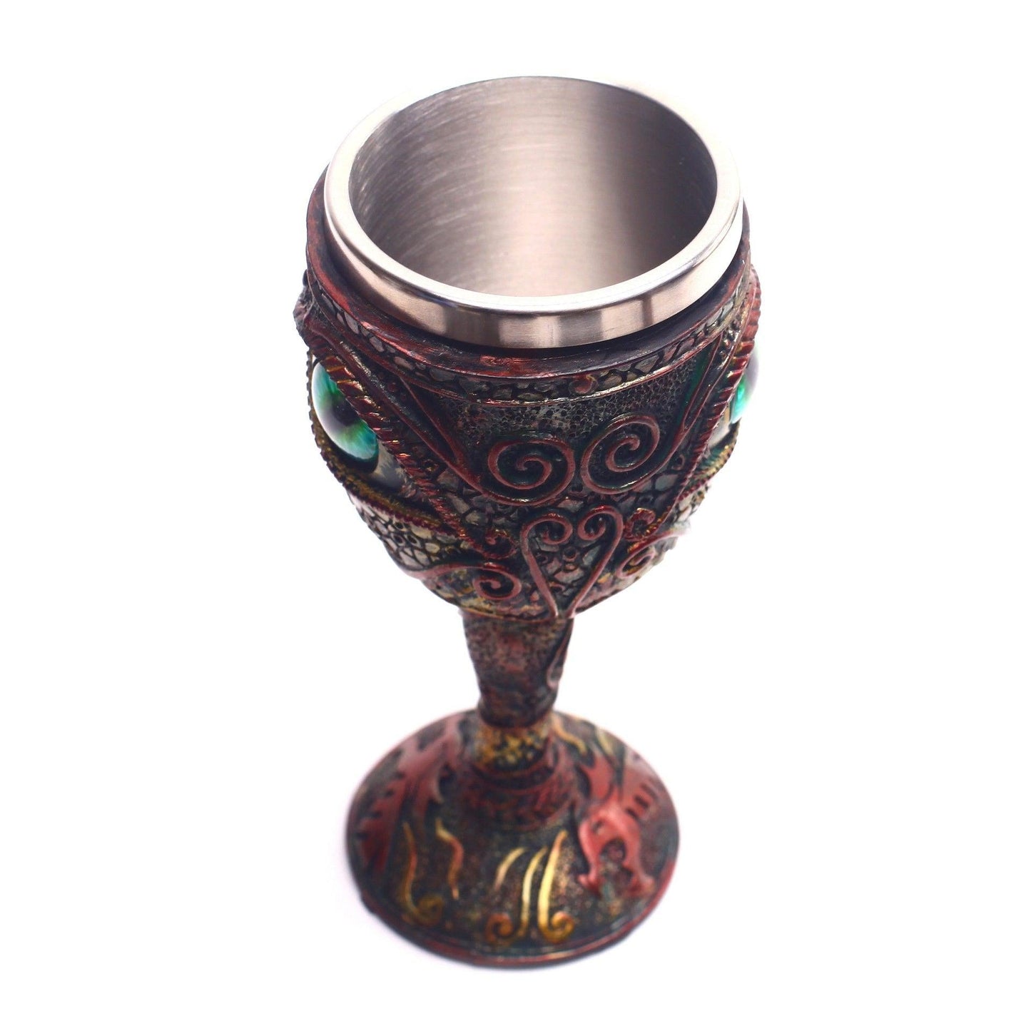 Dragon Eye Stainless Steel Goblet - Ganesha's Market