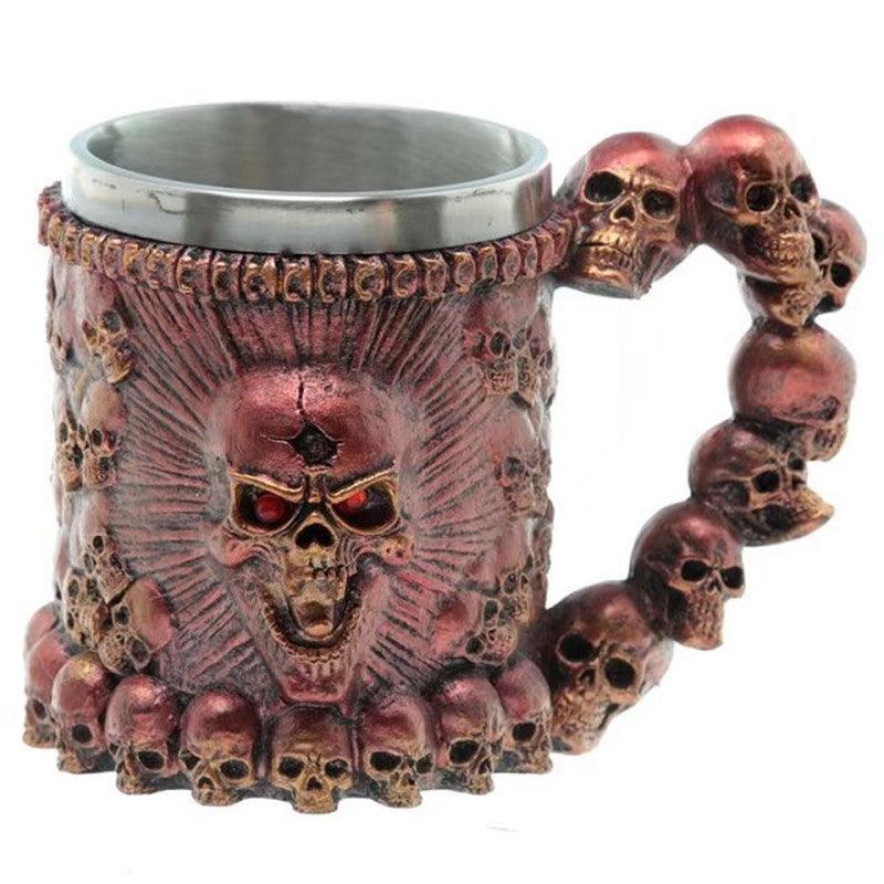 Eerie Skull Stainless Steel Mug (Choose Color) - Ganesha's Market