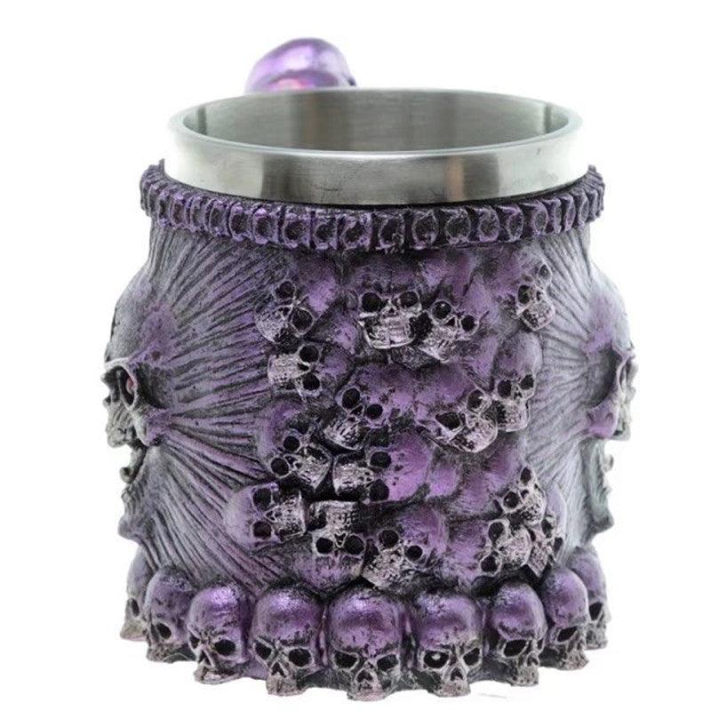 Eerie Skull Stainless Steel Mug (Choose Color) - Ganesha's Market