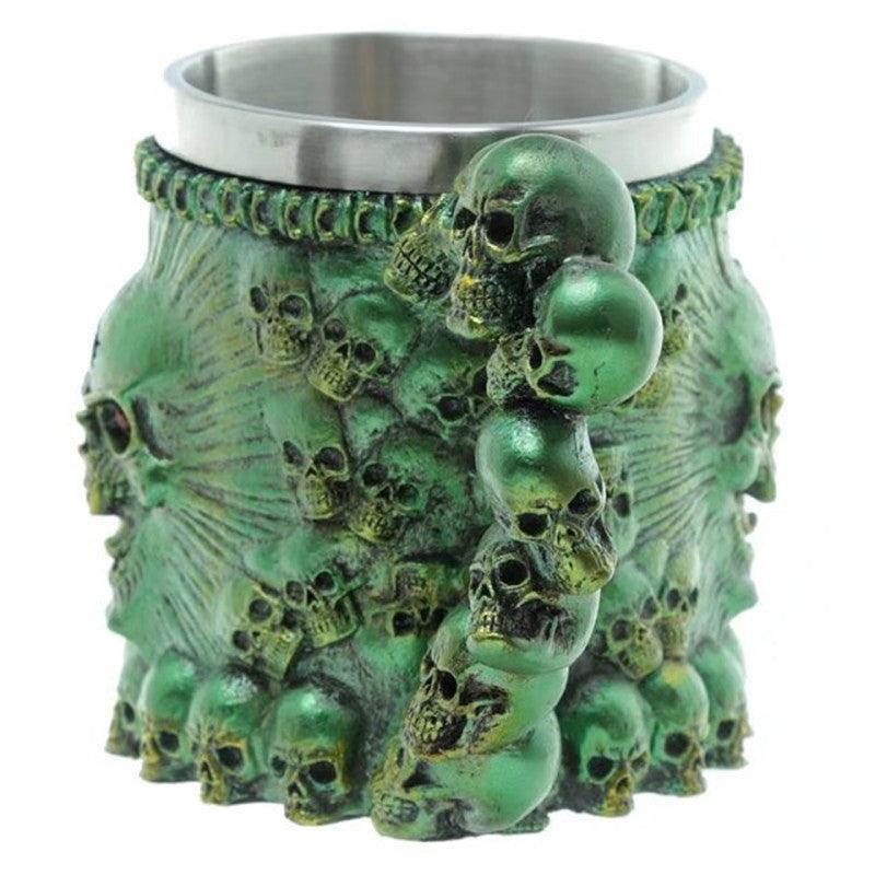 Eerie Skull Stainless Steel Mug (Choose Color) - Ganesha's Market