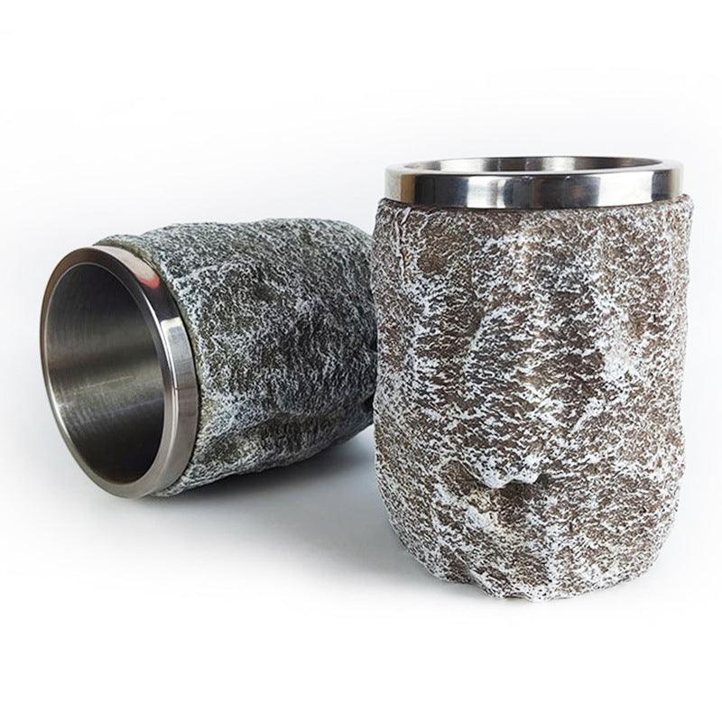 Imitation Stone Stainless Steel Cup - Ganesha's Market