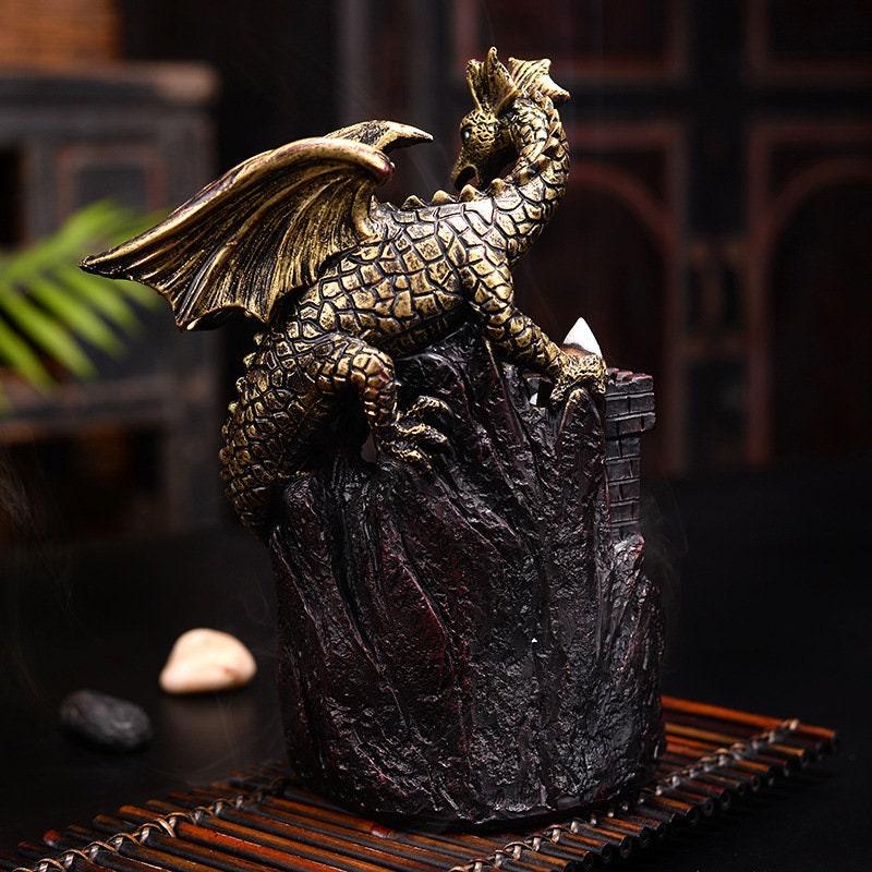 Large Dragon Backflow Incense Burner - Ganesha's Market